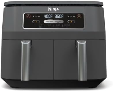 Ninja Foodi 4-in-1 8-Quart. 2-Basket Air Fryer with DualZone Technology- Air Fry, Roast, and More, DZ100WM Ninja Foodi 4-in-1 8-Quart. 2-Basket Air Fryer with DualZone Technology- Air Fry, Roast, and More, DZ100WM