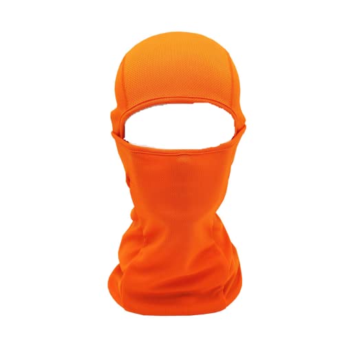 SIGOYI Cagoule d'hiver pour homme et femme - Coupe-vent - Unisexe - Protection UV - Respirant - Pour moto et sports de plein air, Orange, Taille unique SIGOYI Hat-2021 Cover