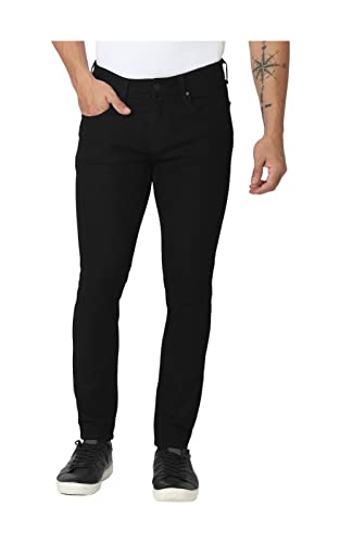 Image of Spykar Men's Kano Slim Fit Mid-Rise Jeans (Ankle Length)