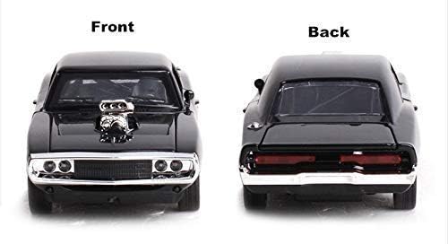 Image of 1:32 Scale Dodge Charger The Fast and The Furious Toy Car | Metal Pullback Diecast Car for Kids with Openable Doors, Sound, Light Effects Toy for Car (Color As Per Available), White