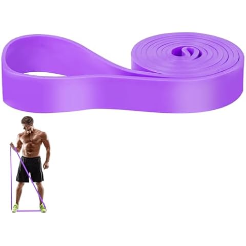 Pull Up Bands Resistance Exercise - Natural Latex Resistance Bands for Men & Women, Versatile Exercise Equipment for Home Workout, Strength Training, and Physical Therapy Purple(45-100 pounds) Cover