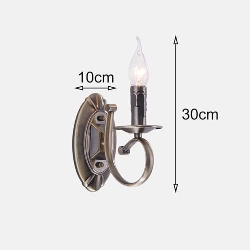 Aplique de pared LED vintage de 5W estilo retro con bombilla E14 para pasillos y salones 2