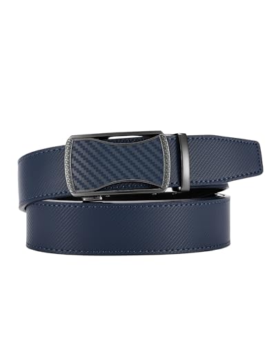 Image of CHAOREN Mens Belt Leather Ratchet Belt - Customizable Fit, Effortless Style (35mm)