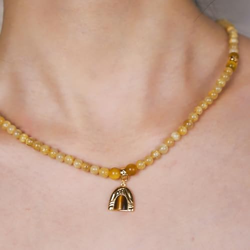 Image of Five Elements 18K Gold Vermeil 3 Layered Crystal Gemstone Beads Bracelet & Necklace for women Solid 925 Sterling Silver 18K Gold or White Gold Plated jewelry