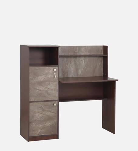 Witty Wud | Zendor | Engineered Wood Study Table in Walnut & Marble Colour 1 Year Warranty | Study Table for Adults, Computer Table, | Free... - Image 3