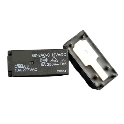 Relé de potencia 8A 250VAC interruptor electromagnético 12VDC 881 2