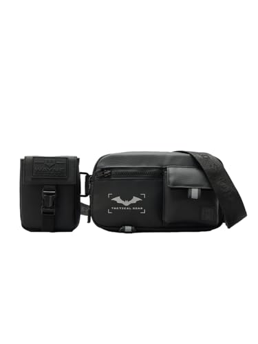 Image of The Souled Store DC Comics Batman: Utility Gear Fanny Pack | 1.4L Crossbody Sling Bag with Detachable Case, Premium PU & Adjustable Strap