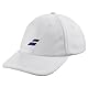 Babolat Unisex-Adult Pure Logo Cap Junior, Leichte und Bequeme Kappe mit UV-Schutz, Einheitsgröße, Farbe Weiß, Schnelltrocknend, Verstellbar im Rücken, Ideal für Sport und Outdoor-Aktivitäten, Unique