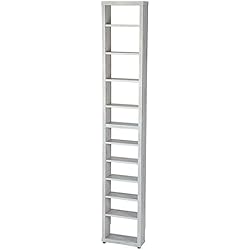 Estanteria Berlin TOPKIT | Estantería Para Cd o Dvd Berlin 2011 | Medidas 208x36,5x15cm | Mueble de Salon | Estantería Libros | Blanco Mozart