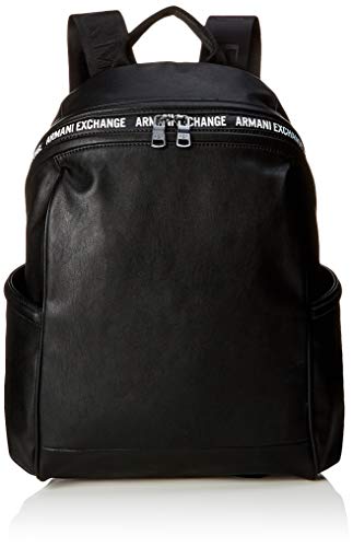 Preisvergleich Produktbild Armani Exchange Herren Backpack Rucksack, Schwarz (Black), 10x10x10 cm