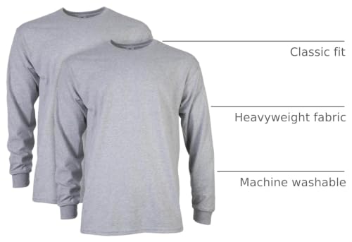 Image of Gildan Adult Ultra Cotton Long Sleeve T-Shirt, Style G2400, Multipack