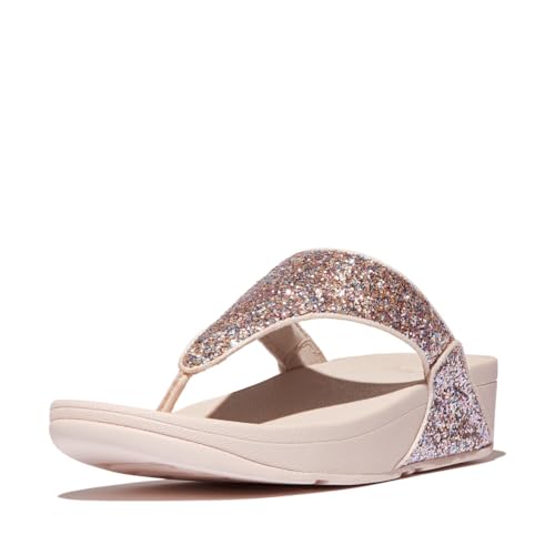 Image of Fitflop Women's Lulu Multi-tonal Glitter Toe-post SandalsSandal