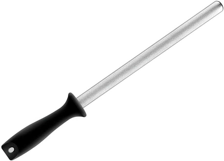 Kataoka Seisakusho M158 Sharpener, Silver, 10.2 inches (260 mm), Diamond Steel Sharpener