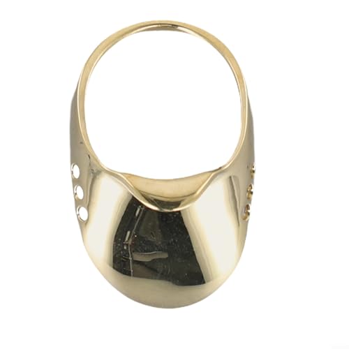 Gdfnmogo Anello per pollice classico in ottone per la caccia con arco, realizzato in materiale, stile mongolo, per protezione dell'arco tradizionale (20#)