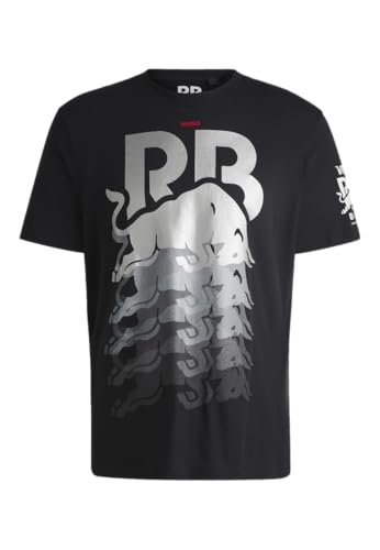 HUGO Men's F1 2024 Racing Bull Team All Over Logo Tshirt