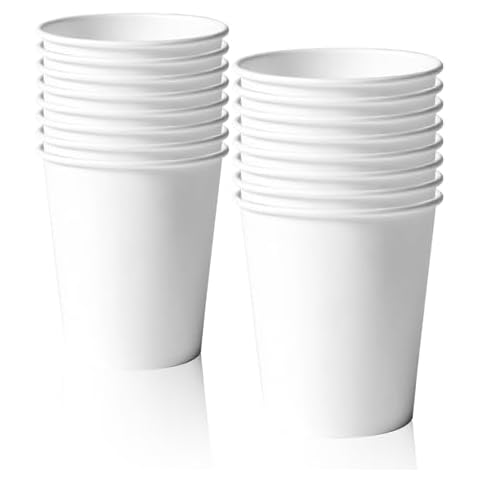 MORAINJAY 16Pcs White Party Cups Set Cover