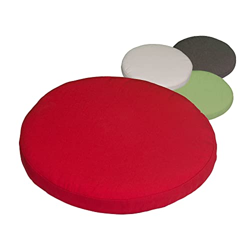 Beo Galette de Chaise Ronde ø 40 cm | Fabriqué en EU | Coussins de siège lavables avec revêtement Amovible | Coussin d'exterieur et d'intérieur Respirant...