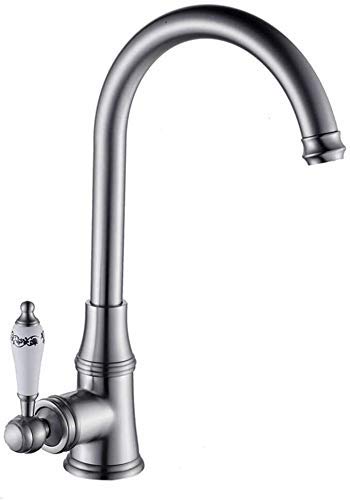 Robinet Rétro Traditionnel Mitigeur Lavabo Ancien Mélangeur Argent Eau-Pavé