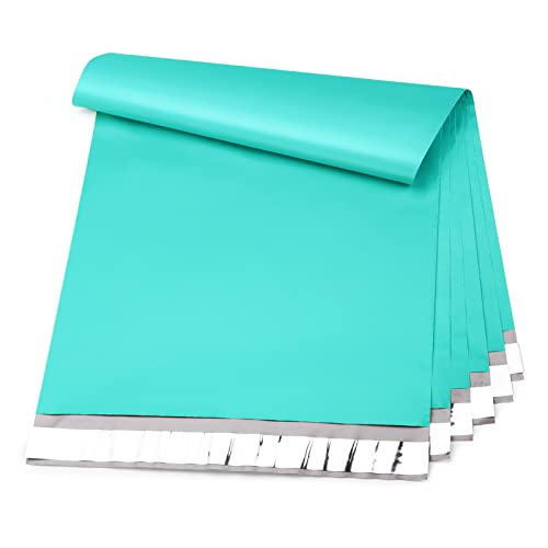 Image of Metronic Poly Mailers 14.5x19 100 Pack, Self Seal Shipping Bags for Clothes | Strong Tear-resistant Waterproof Large Mailing Bags, Shipping Envelopes, Packaging Bags for Clothing, Small Business, Teal.