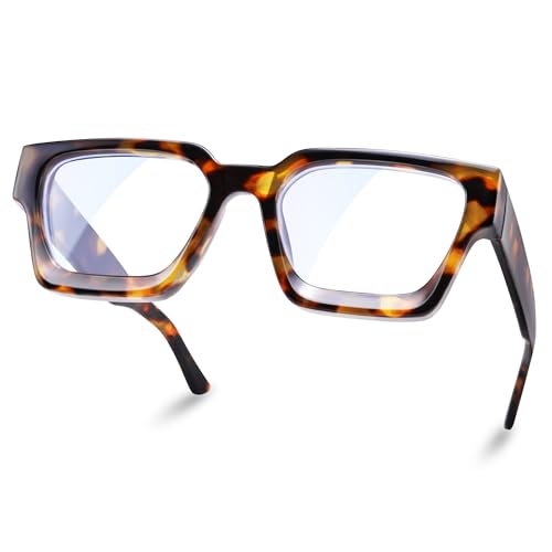 Image of Blue Light Glasses for Women - Computer Glasses 99% Blue Light Blocking - Fashion Rectangle TR90 Frame Eyeglasses