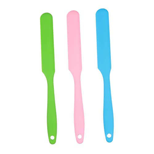 Didiseaon 3Pcs Silicone Wax Sticks Applicator for Hair Removal Non Stick Long Handle Comfortable Grip for Use Safe and Reliable Waxing Spatulas