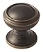 Amerock | Cabinet Knob | Venetian Bronze | 1-1/4 inch (32 mm) Diameter | Revitalize | 1 Pack | Drawer Knob | Cabinet Hardware