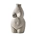Produktbild Cozyhoma Weiblich Körper Vase Kunst Design Keramik Blumentopf Frau Torso Statue Kleine Vase Weihrauchhalter für Home Office Dekoration Boho Dekor