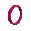 QALO Women's Rubber Silicone Ring, Step Stackable, Wedding Ring for Women, Breathable, Durable Engagement Silicone Band, 3mm Wide 2mm Thick, Multi Color