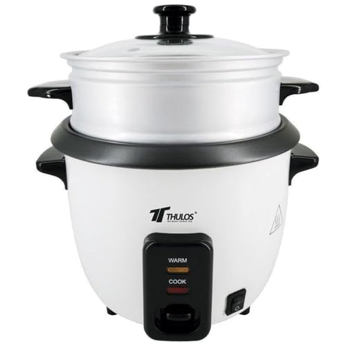 Thulos Arrocera eléctrica con Capacidad de 1.8L (7-8 racioanes) con función de 'Mantener Caliente'. Incluye Cuchara y Vaso medidor TH-RK18