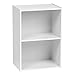 IRIS CX-2 Wood, Bookshelf Storage Shelf, Bookcase, 2-Tier, White