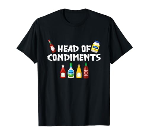 Head of Spices Funny Condiments BBQ Spices Sauce Camiseta