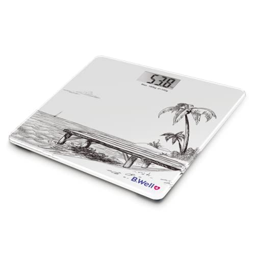 BWell PRO-165 Electronic Personal Weighing Scale (White)