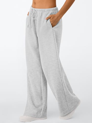 Trendy Queen Womens Wide Leg Sweatpants Baggy Drawstring Low Rise Lounge Pants 2025 Fall Joggers with Pockets4