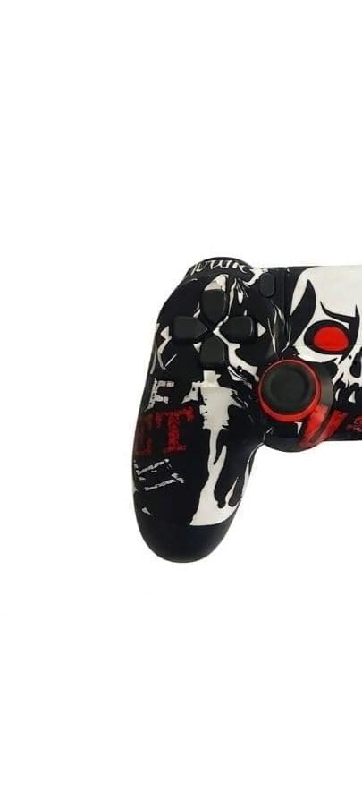 GAMERPOINT Wireless Controller for PS4/Pro/Slim – Precision Ergonomic Joystick with Built-in Speaker, 3.5mm Audio Jack, and Dual Vibration Shock Function (GHOST)-image-47