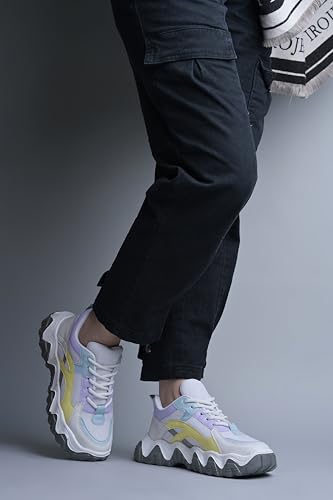 Image of JM LOOKS Women's Chunky Mesh Sneakers Casual Shoes Sporty, Stylish, and Built for All-Day Comfort