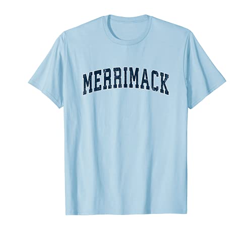 Merrimack New Hampshire NH Vintage Sports Design Navy Design T-Shirt