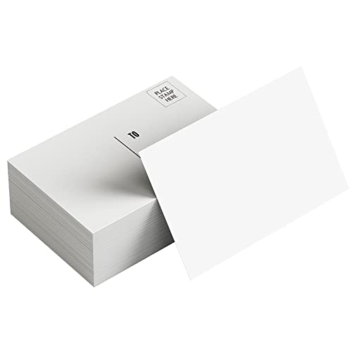 Reskid Blank Postcards For Mailing. 100 White 4X6 Blank Post Cards, Blank Mailable Postcards Set. 14Pt Postcard Paper Cardstock, Bulk Post Card Pack. #TOP2