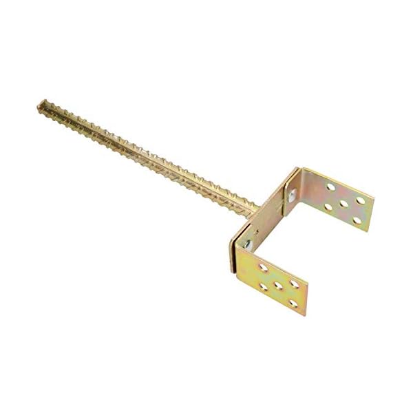 KOTARBAU® U-Pfostenträger 0-160 mm Breitverstellbar Stange 385 mm Verzinkt Pfostenträger mit Betonanker Bodenhülse…
