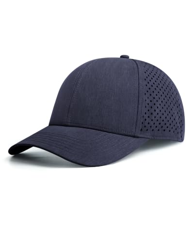 Image of Zylioo XL XXL Baseball Mesh Cap for Big Heads, Performance Snapback Hat | Laser Cut Ventilation And Elastic Snapback Fit Add Cooling Comfort For Golf, Running, Walking, Travel, And Hot Days