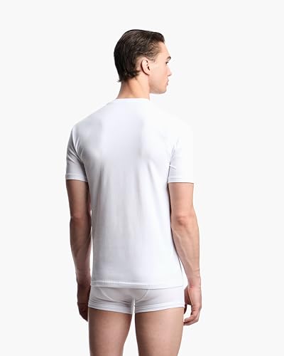 Image of Emporio Armani Men's Stretch Cotton Jersey Short Sleeve V-Neck Shirt