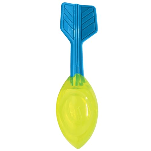 Nerf Hunde-Vortex-Ball mit lautem Quietscher, 30,5 cm, langlebiges interaktives Apportierspielzeug für Hunde, Hellblau/Grün
