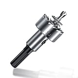 NUSHKI HSS Carbide Tipped Core Drill Bit Stainless Steel Metal Alloy Metelworking Hole Drilling,45mm