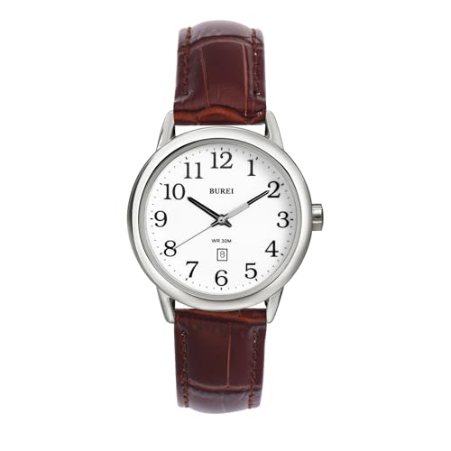 Elegant Women's Luminous Black Leather Watch – Minimalist Design Perfect for Nurses and Everyday Wear