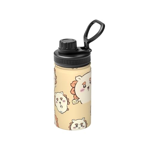 ステンレスカップ ちいかわ シーサー コーヒーカップ 大容量 保温 保冷 直飲み 真空断熱 蓋付き 水筒 マグボトル かわいい キャラクター 車載 持ち運びやすい ビール 家庭用 車用 オフィス プレゼント 350ml