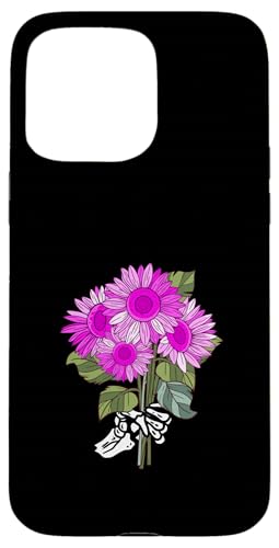 Pink Sunflowers My Last, My All Pink グラフィック スマホケース iPhone 15 Pro Max 用