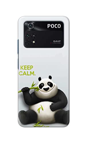 Image of PRINTFIDAA� Printed Hard Back Cover Case for Mi Poco M4 Pro 4G Back Cover (Cartoon Panda) -2808