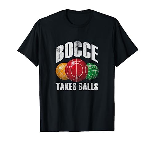 Bocce prende le palle Bocci giocatore italiano prato giochi angosciati Maglietta