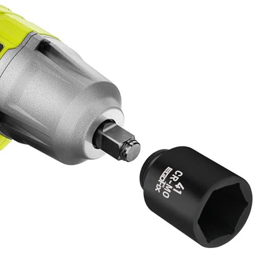 Image of 1 /2 inch Drive Deep Impact Socket, 41mm Metric Socket, CR-MO 6 Point for Easy Removal of Axle Nut