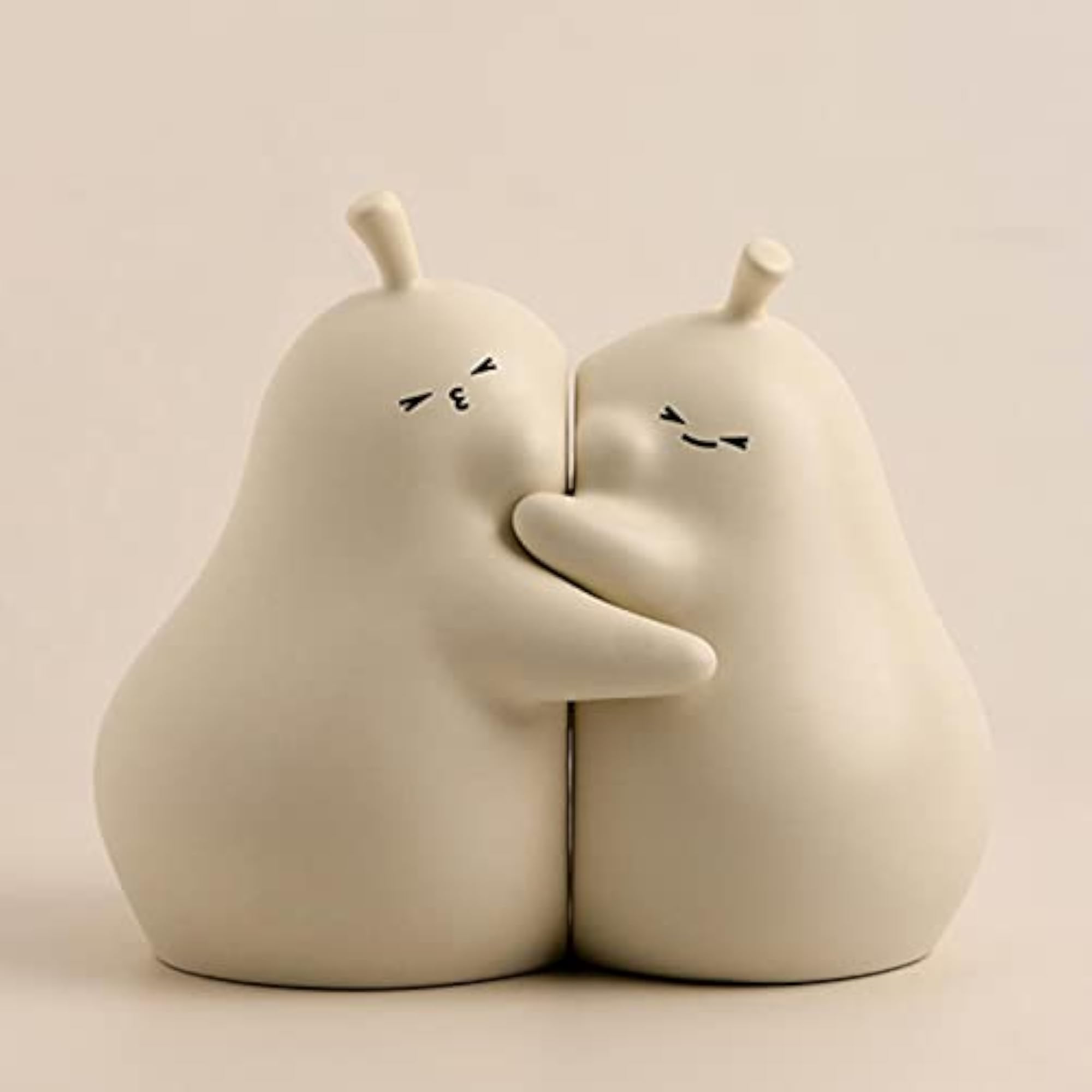 Hugging Pear Book Stand Ceramic Bookend