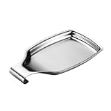 TOYANDONA Bandeja para Utensilios de Cocina de Acero Inoxidable Soporte Resistente para Cucharas y Cucharones Diseño Amplio para Espacio Ordenado Cocinas Domésticas